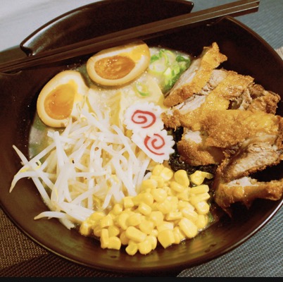 Fried poulet ramen